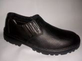Sapato Segurança Em Couro Modelo Elástico Bico Plástico CA-39285